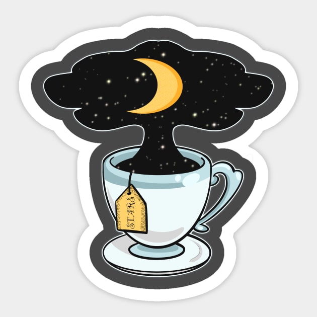 Teacup of Stars Sticker by CosmicWitch616